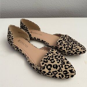 Restricted Leopard Print Flats